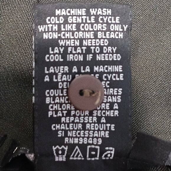 FABRIZIO GIANNI DARK OLIVE GREEN POLY/RAYON BLEND SIDE ZIP, SIZE 4 - Picture 7 of 8